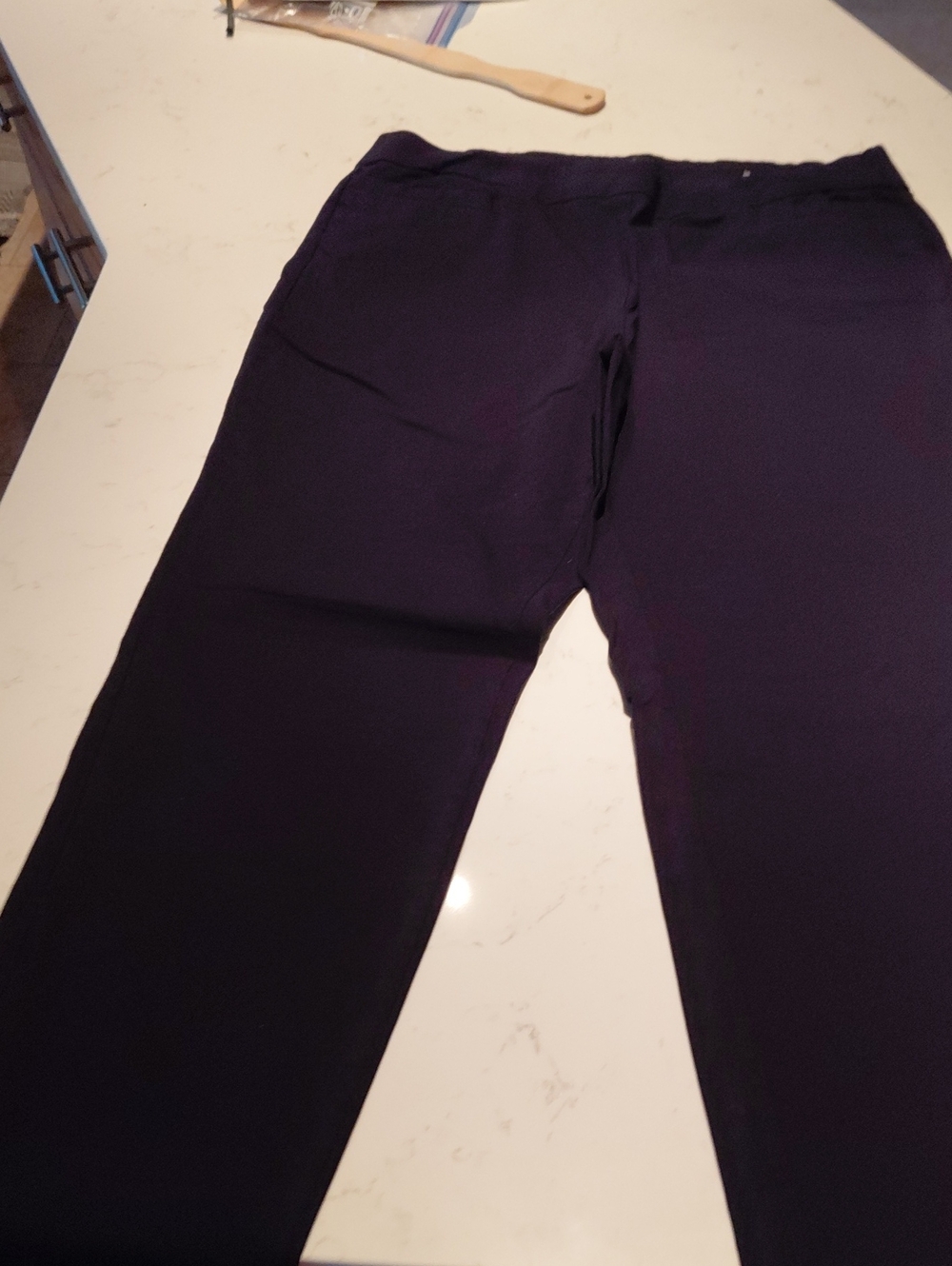 Liz Claiborne Women's Navy Straight-Leg Dress Pants